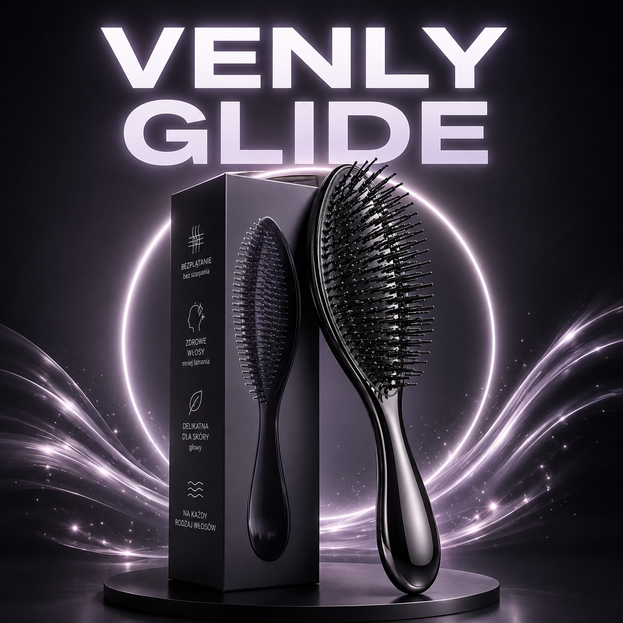 Venly Glide – Szczotka rozplątująca do włosów